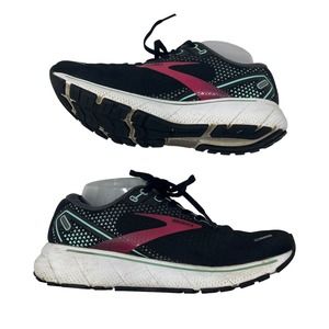 Brooks Ghost 14 Running Sneaker Black, Gray & Pink Womens‎ Size 8.5 Shoes